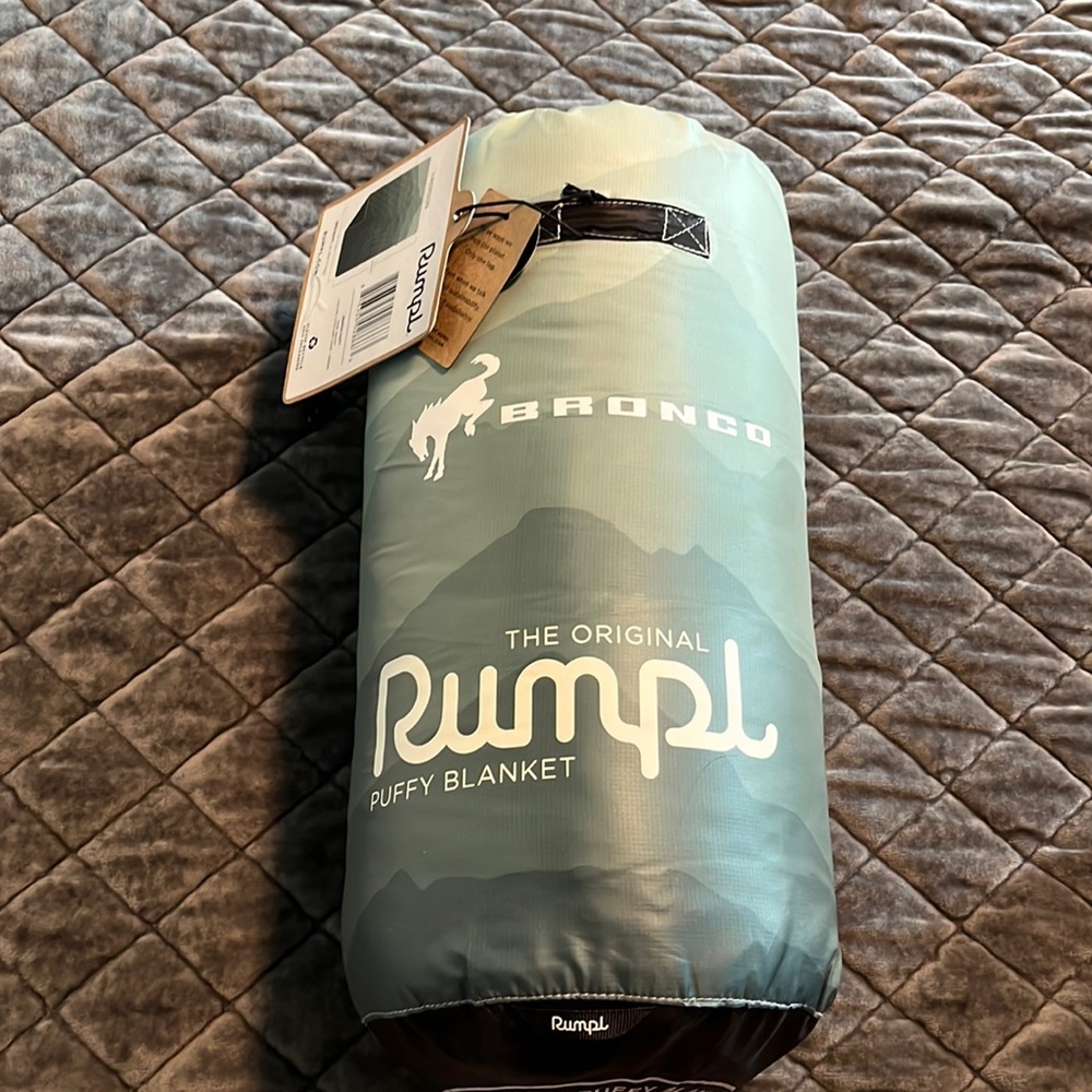 Ford - Ford Bronco Rumpl Puffy Blanket, Cascade Green